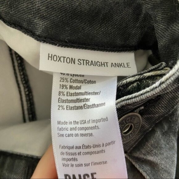 PAIGE Hoxton Straight floral-print high-rise‎ jeans - Picture 5 of 14